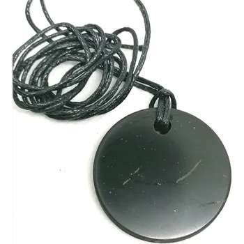 Přívěsek Šungitový přívěsek, kruh malý