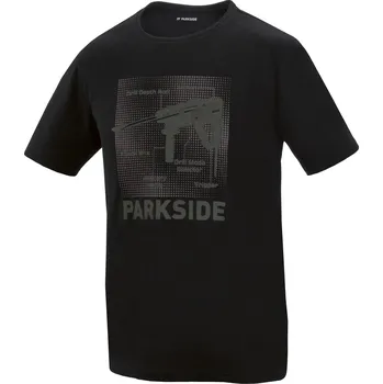 Pánské tričko PARKSIDE® Pánské triko s BIO bavlnou (černá, S (44/46))