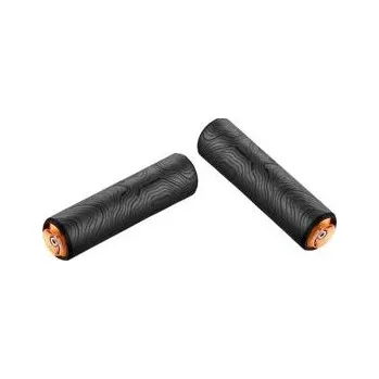 grip CICLOVATION gripy Trail Silcolite Topo Matte Black w/ Orange Plug