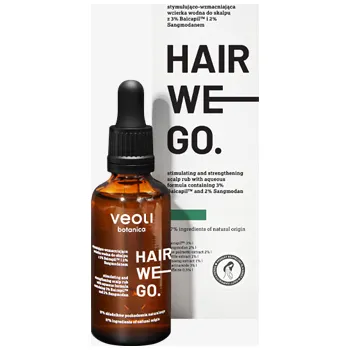 Vlasová regenerace Veoli Botanica Hair We Go stimulační a posilující vlasové tonikum, 30 ml