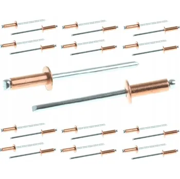 Nýt TRHACÍ NÝTY MĚĎ / OCEL 4,8 x 14 mm MĚDĚNÝ TRHACÍ NÝT Cu/St 25 ks