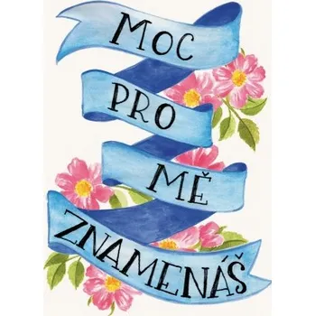 Přáníčko BeBechy - bílé - Znamenáš tiskopis