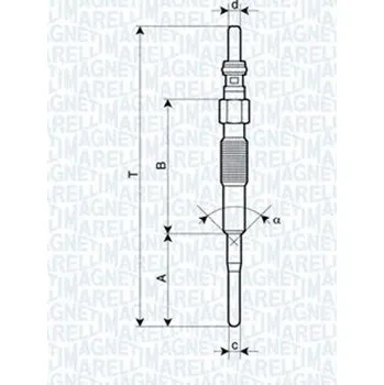 Zapalovací a žhavicí svíčka Žhavicí svíčka MAGNETI MARELLI 062900079304