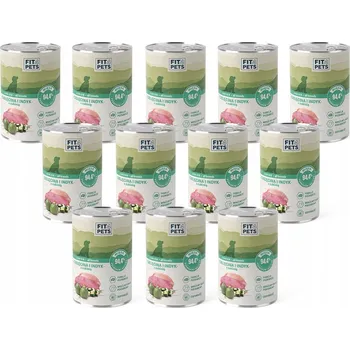 Krmivo pro psa Fit4Pets krmivo mokré krmivo s telecím masem 400 g