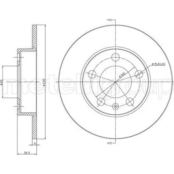 Brzdový kotouč Brzdový kotouč METELLI 23-0366C