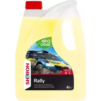 Náplň do chladiče a ostřikovače SHERON Rain Off - Letní ostřikovač Rally -5 °C 4L