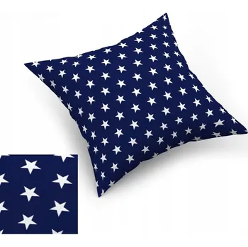 Povlak na dekorativní polštářek Povlak na polštářek "jasiek" 40x40 100% BAVLNA Puntíky 59 Tmavě modrá