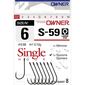 Rybářský háček Owner Háčky S-59 51580 8ks, 6