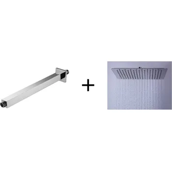 Sprchový držák HOPA - Hlavová sprcha ETNA PLUS 50 + Držák hlavové sprchy ze stropu, hranatý BAPG8268+ BAPG8255