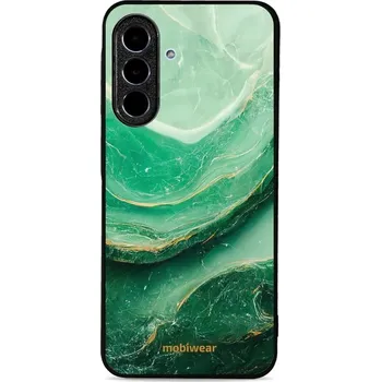 Pouzdro na mobilní telefon Lesklý kryt Mobiwear Glossy - Samsung Galaxy A36 5G - G023G - Zelený mramor (Prémiové lesklé pouzdro, obal, kryt Mobiwear Glossy na mobil Samsung Galaxy A36 5G - G023G - Zelený mramor, materiál Plast + TPU silikon - krytí po všech stranách, neošoupatelný)
