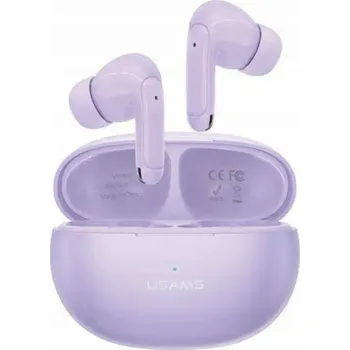 Sluchátka USAMS Bluetooth TWS 5.3 X-Don Series Duální mikrofon ENC sluchátka fialová