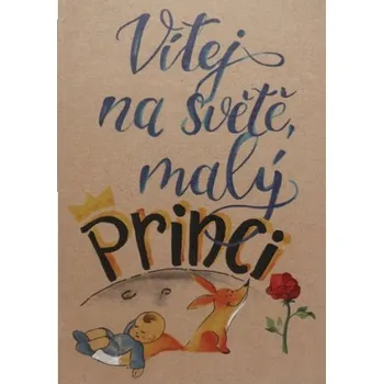 Přáníčko BeBechy – recyklovaný papír - Princ tiskopis