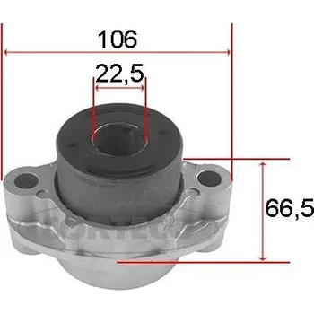 Zavěšení kol Uložení, řídicí mechanismus CORTECO 80001520