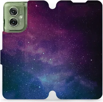 Pouzdro na mobilní telefon Flipové pouzdro Mobiwear - Motorola Moto G55 5G - V147P Mlhovina (Knížkové flip pouzdro, obal, kryt na mobil Motorola Moto G55 5G - V147P Mlhovina, materiál Umělá kůže + TPU - ochrana 360°, stojánek, silikonová vanička, magnetické zavírání)