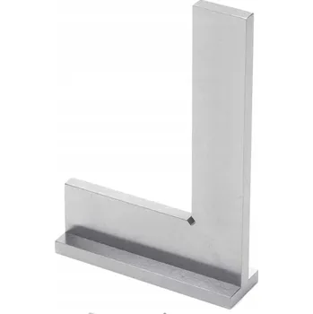 Úhloměr Ocelový úhelník se základnou, 100 x 70 mm, V07372