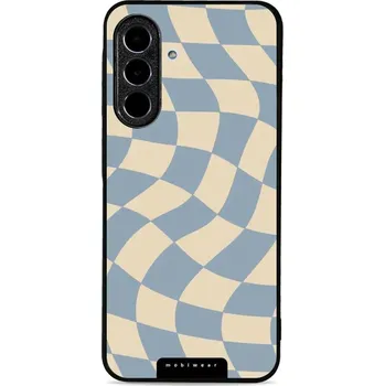 Pouzdro na mobilní telefon Lesklý kryt Mobiwear Glossy - Samsung Galaxy A26 5G - GA59G Modrá a béžová šachovnice (Prémiové lesklé pouzdro, obal, kryt Mobiwear Glossy na mobil Samsung Galaxy A26 5G - GA59G Modrá a béžová šachovnice, materiál Plast + TPU silikon - krytí po všech)