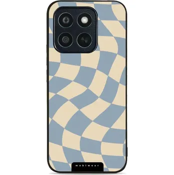 Pouzdro na mobilní telefon Lesklý kryt Mobiwear Glossy - Honor X8c - GA59G Modrá a béžová šachovnice (Prémiové lesklé pouzdro, obal, kryt Mobiwear Glossy na mobil Honor X8c - GA59G Modrá a béžová šachovnice, materiál Plast + TPU silikon - krytí po všech stranách, neošoupatelný)