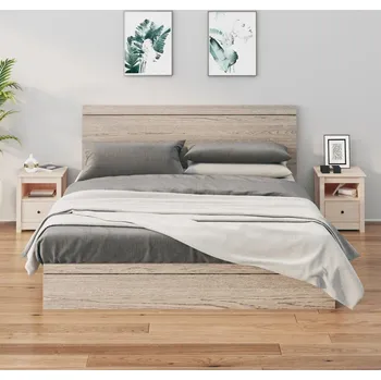Noční stolek vidaXL Noční stolky 2 ks 40 x 35 x 49 cm masivní borové dřevo [813718] Barva: Přírodní