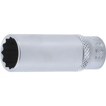 BGS 10713, Nástrčná hlavice, dvanáctihranná, prodloužená | 6,3 mm (1/4") | 13 mm