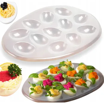 Obraz Talíř na vejce pro 12 půlek, stylový a funkční | Lehký 30x22cm