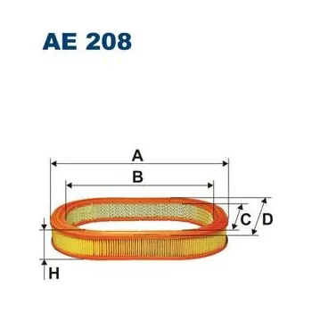 Vzduchový filtr Vzduchový filtr FILTRON AE 208