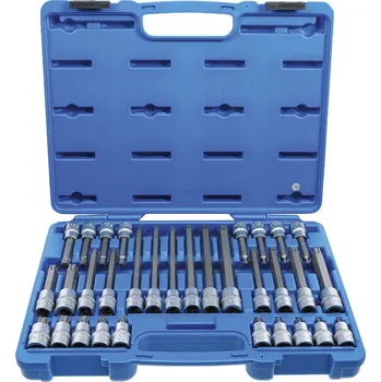 Gola hlavice BGS 5190, Sada nástrčných hlavic | 12,5 mm (1/2") | TP-profil (pro Torx Plus) TP20 - TP70 | 32dílná
