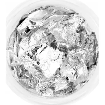 Stříbrné Zlaté Vločky Fólie na Nehty pro Zdobení