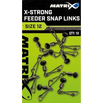 Matrix Obratlík s karabinkou X-Strong Feeder Snap Links Size 10 10ks