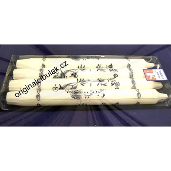 Svíčka cibulák svíčka 4 ks cibulový vzor dlouhá