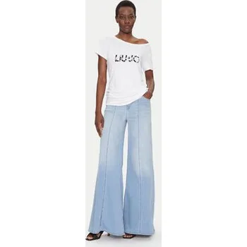 Pánské tričko Liu Jo Beachwear T-Shirt VA5156 JS360 Bílá Regular Fit XL