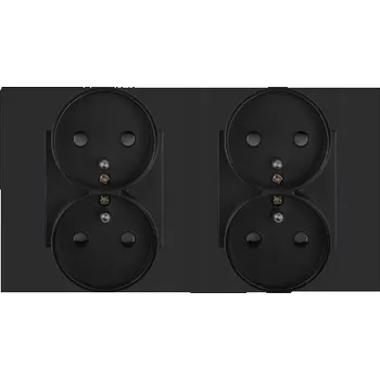 Elektrická zásuvka Černá Elektrická Zásuvka do zdi BSEED