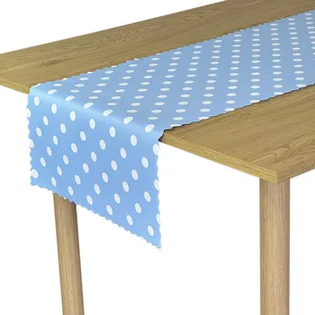 Prostěradlo Ubrus Odolný proti skvrnám Puntíky Modrý 50x120 cm