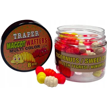 Návnadová surovina Nástraha Traper Mix Maggot Wafters 8 mm - Tygří ořech / Kukuřice