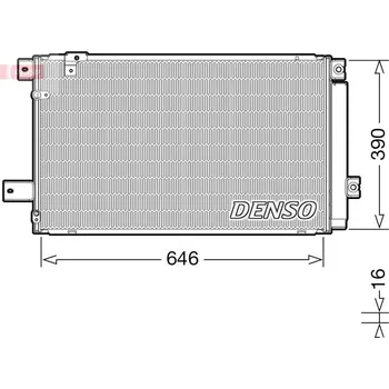 Výparník klimatizace Kondenzátor, klimatizace DENSO DCN50049