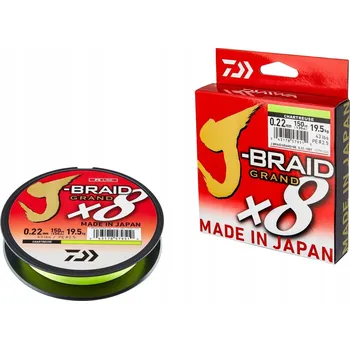 Šňůra Daiwa J-BRAID GRAND X8 0,22 mm x 270 m
