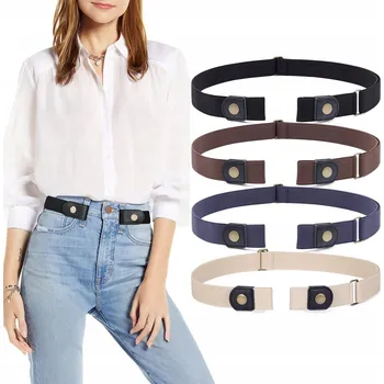 Opasek PÁSEK BEZ PŘEZKY 5 BAREV NASTAVITELNÝ ELASTICKÝ DÁMSKÝ PÁNSKÝ 1x