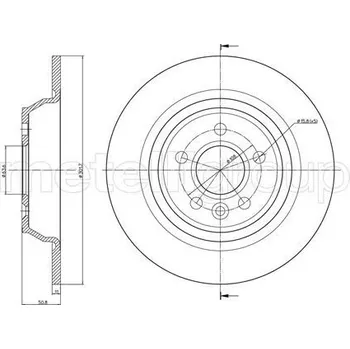 Brzdový kotouč Brzdový kotouč METELLI 23-0897C