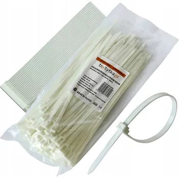 Stahovací páska Stahovací Pásky Pásky pro montáž Opakovaně Použitelné Béžové Odolné 4,8 x 200 mm x100