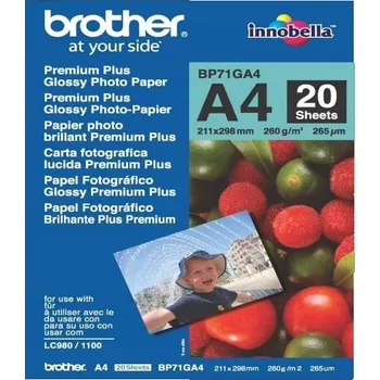 Fotopapír Fotopapír Brother A4 260g 20 KS BP71GA4