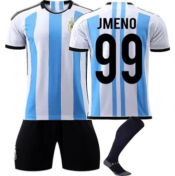 Fotbalová souprava Argentina vlastním potiskem velikosti: 128 cm (4-6 let)