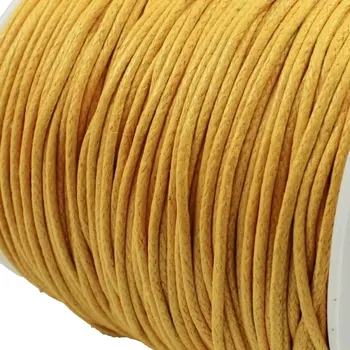 Bavlněná šňůrka 1,5mm žlutá - 5 m