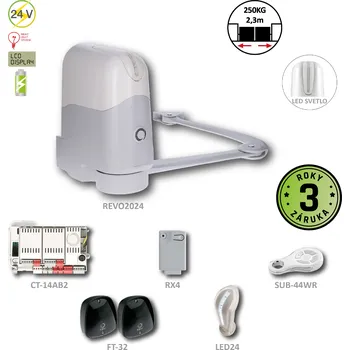 Pohon brány REVOKIT pro jednokřídlovou bránu do 2,3m/křídlo
