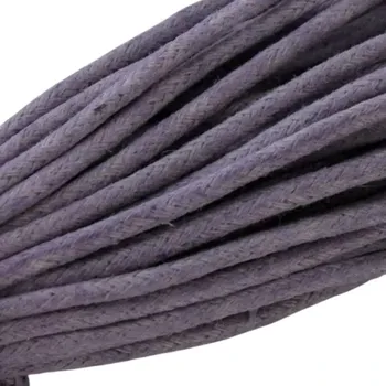 Bavlněná šňůrka 2mm fialová - 1 m