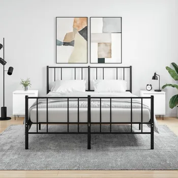 Noční stolek Nábytek XL Noční stolky 2 ks bílé 40 x 30 x 50 cm kompozitní dřevo 826829