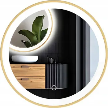 Zrcadlo Zrcadlo Glass Studio nástěnné kulaté s kovovým rámem 700 x 700 mm