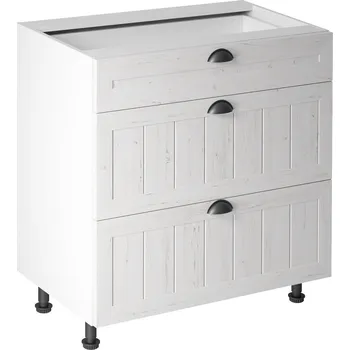 Kuchyňská skříňka Nábytek PEGAS s.r.o. Kuchyňská dolní skřínka PROWANSJA D80S3, Bílá/Borovice Andersen