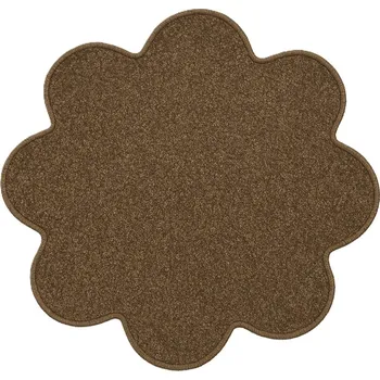 Kusový koberec Eton hnědý květina, 120x120 kytka, hnědá, kuchyně, Vopi - 1 rok na vrácení + DOPRAVA ZDARMA k Vám i zpět