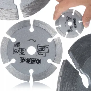 Řezný kotouč DIAMANTOVÝ KOTOUČ PRO MINI KATOVÉ BRUSKY 12V 75MM BETON KOSTKA CIHLA