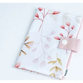 Obal na doklad Tulimese Obal růžové lístečky starorůžový