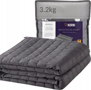 deka Zátěžová deka Korbi 100 cm x 150 cm šedá